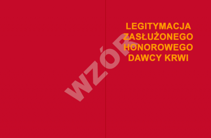 Wzór okładki legitymacji ZHDK